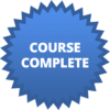 Course Complete badge